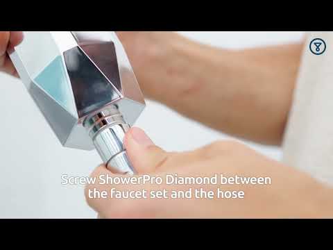 See how easy it is to fit your TAPP ShowerPro Diamond on your shower head in Malta