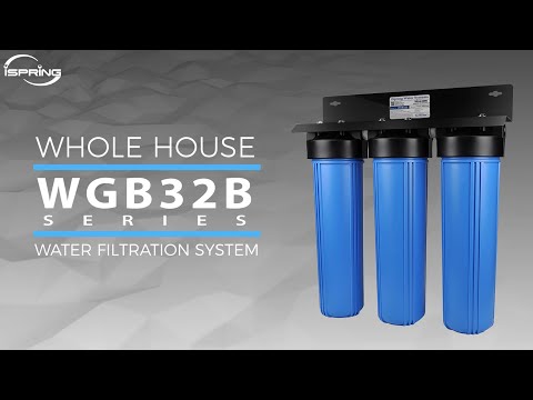 Best-Seller | iSpring WGB32B Series Whole House Water Filter System | 3-Stage PP &amp; Carbon Block