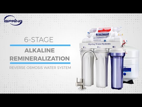 Best-Seller | iSpring RCC7AK NSF Certified Under Sink Reverse Osmosis System with Alkaline Filter